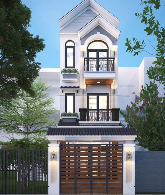 MẪU NHÀ ỐNG 3 TẦNG HIỆN ĐẠI